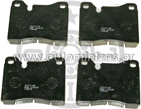 Front Brake Pads Set  BMW   36133, AN-4124K, PAD303, DP170, 13.0460-9031.2, 13-0460-9031-2-02, 609031, 324274, 342261, 571261, 571261B, 310220037, 34111108853, 34111117878, 34111119117, 34111119176, 34111119177, 34111151081, 34111152656, 34111155711, 34111156464, 34111158360, 341111592161, 34111159261, 34111159263, 34111160175, 34112226007, 34112226009